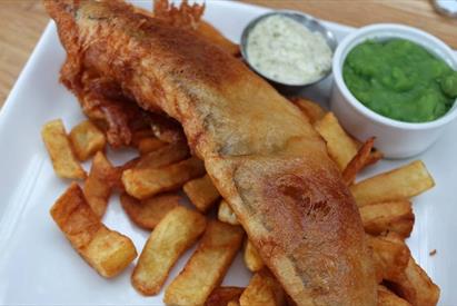 Traditional Fish & Chip by the marina