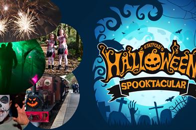 Image shows a graphic for Halloween Spooktacular