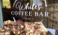 Enjoy homemade cakes at Whites Coffee Bar, Wolseley Bridge, Staffordshire.