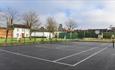 Enjoy a game of tennis on the outdoor hard Tennis Court, Wychnor Park Country Club, Staffordshire