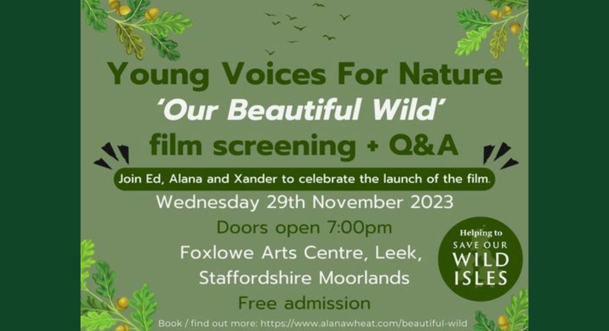 young voices for nature poster