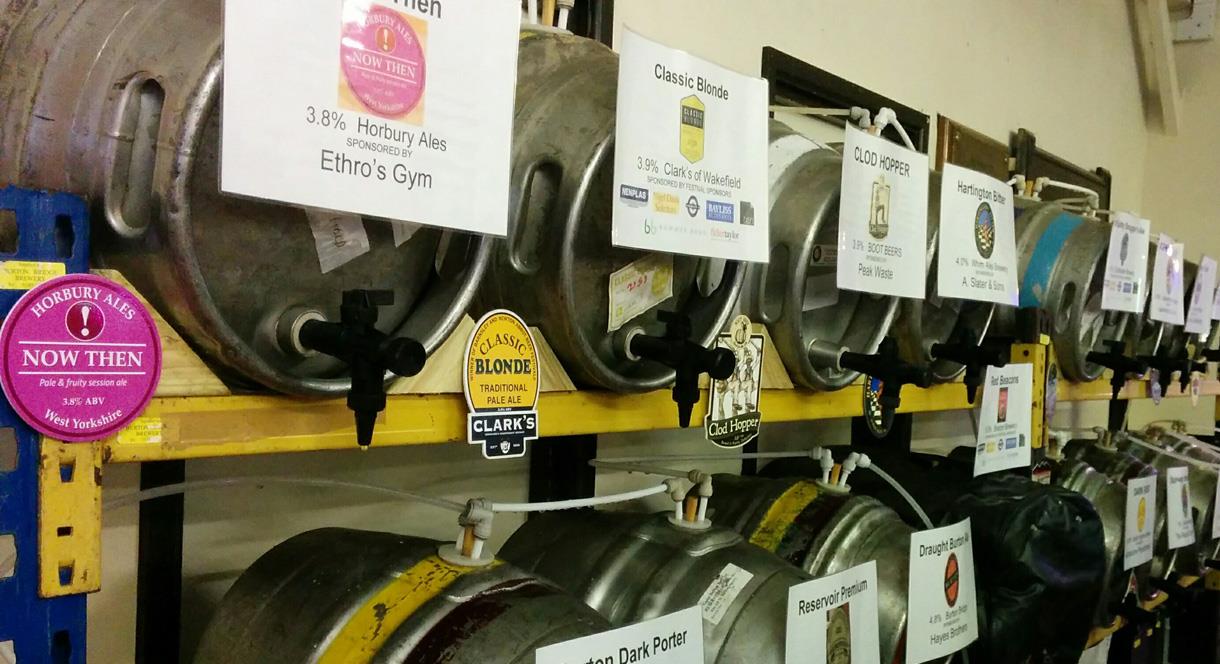 A great selection of ales at the Mayfield Beer Festival