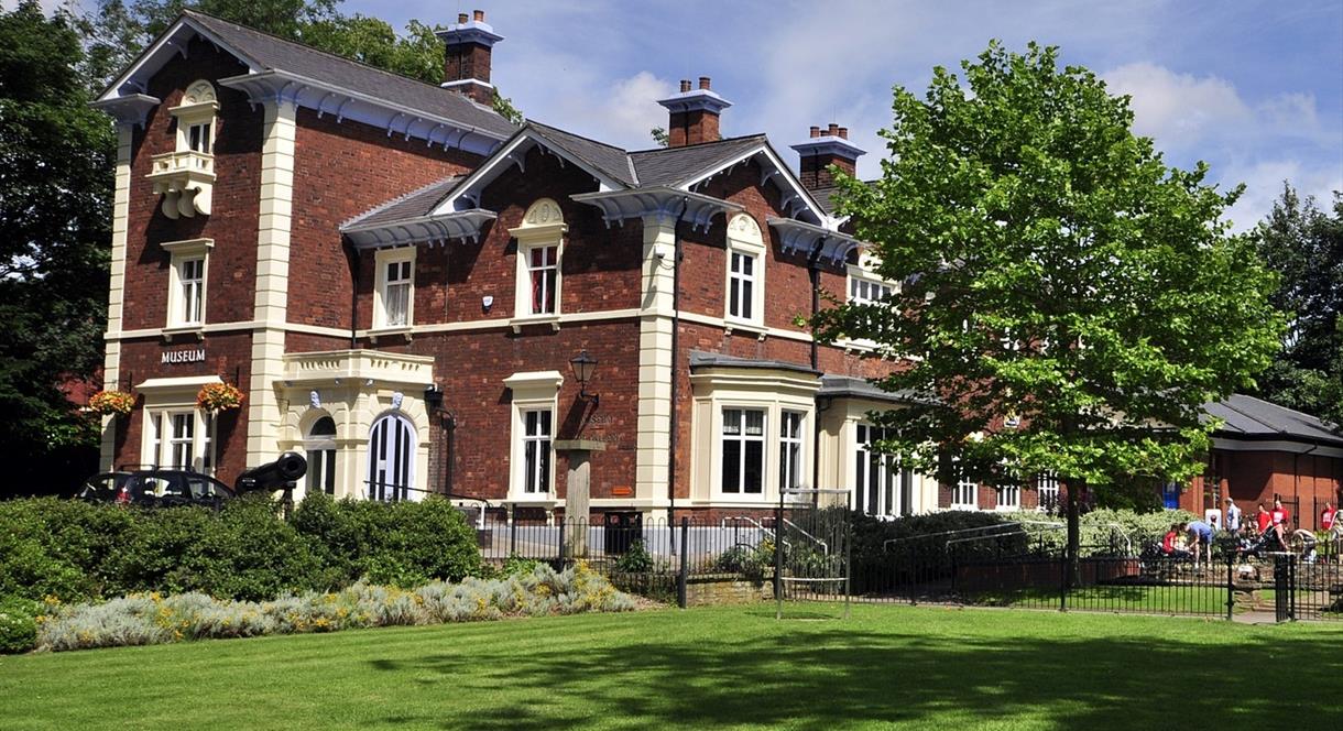 The beautiful Brampton Museum and its grounds, on a lovely sunny day