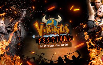 graphic promoting the Viking Festival at Dayton Manor Resort