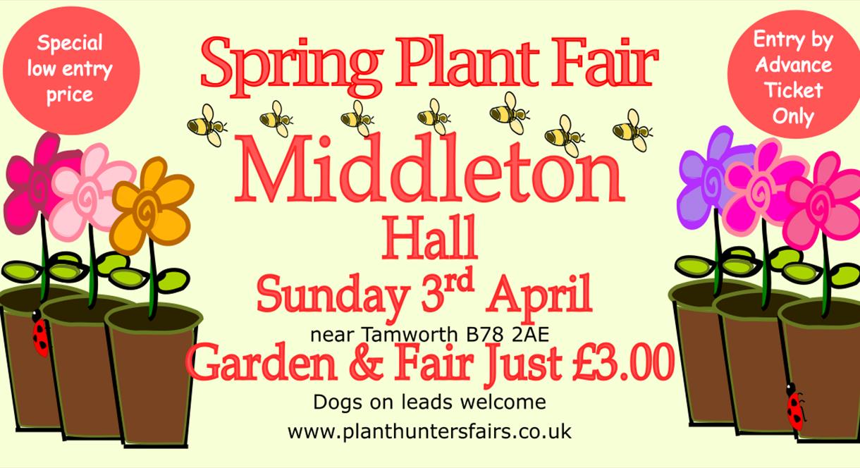 Spring Plant Fair, Middleton Hall, Tamworth, Staffordshire. Sunday 3rd April 2022.