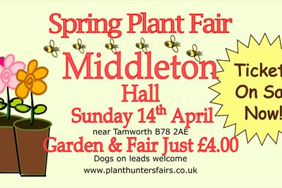 Image shows details of the plant hunters' fair on 14th April