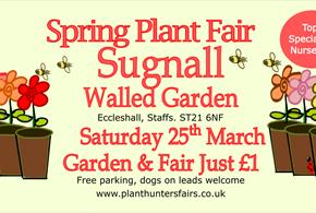 Spring plant fair at Sugnall, Staffordshire