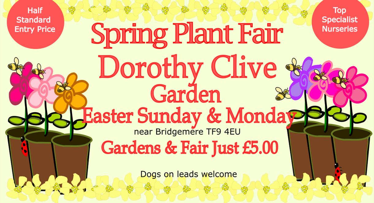 Easter Plant Hunters' Fair, Dorothy Clive Garden, Staffordshire. 17th & 18th April 2022.