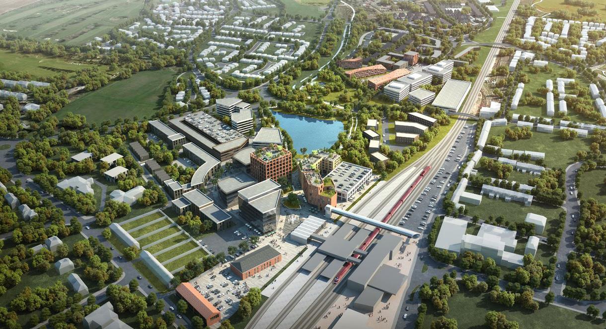 Aerial view of the proposed Stafford Gateway project