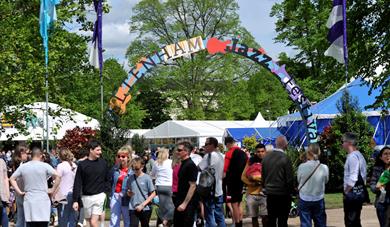 Crowds at Cheltenham Jazz Festival 2024.