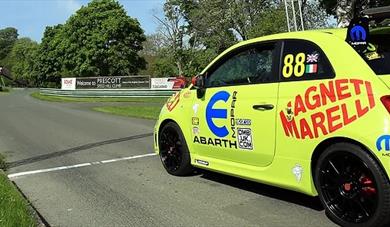 A Fiat 500 at Prescott Hill Climb