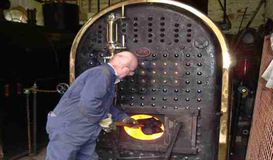 Stoking the boiler