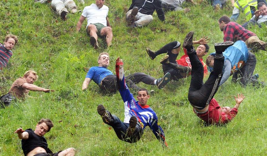 Gloucestershire Cheese Rolling on Coopers Hill