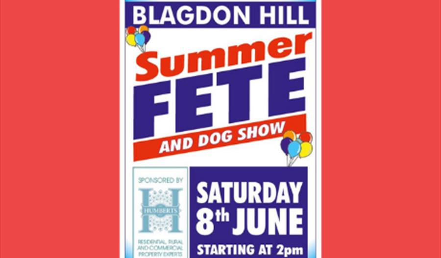 Blagdon Hill Summer Fete and Dog Show