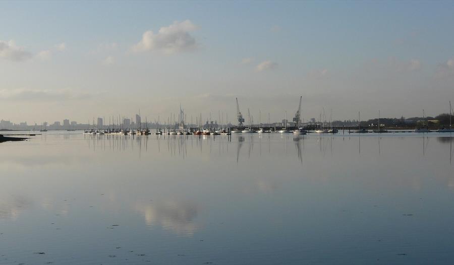 View out over Portsmouth Harbour