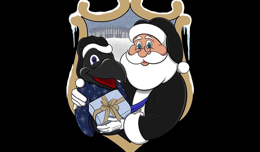 Meet Father Christmas and Monty Magpie at St James' Park Christmas family stadium tour.