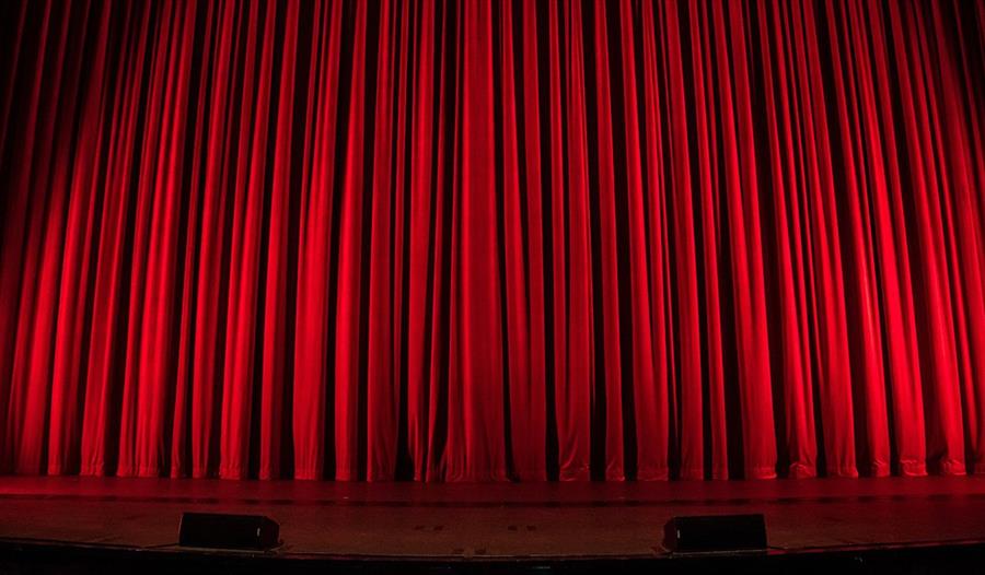 Red theatre curtain