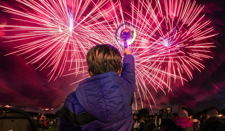 Boy at the 2022 Southport Fireworks