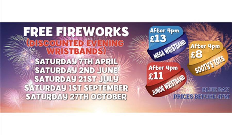 Firework Displays at Brean Theme Park