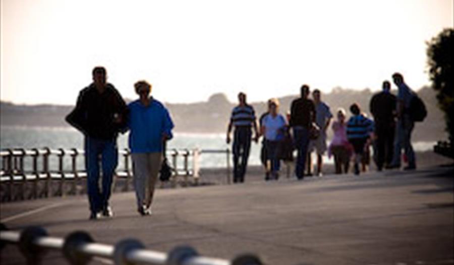 Walking along the prom at Bognor Regis