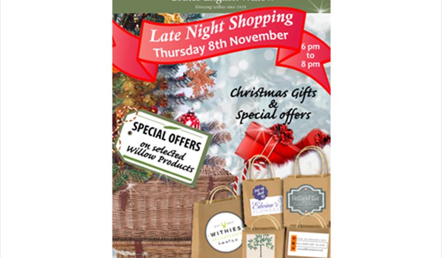 Late Night Shopping at Willows and Wetlands Visitor Centre