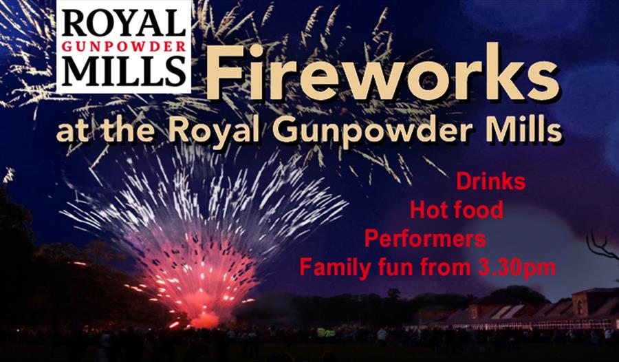 Royal Gunpowder Mills Fireworks display and activities for all the family