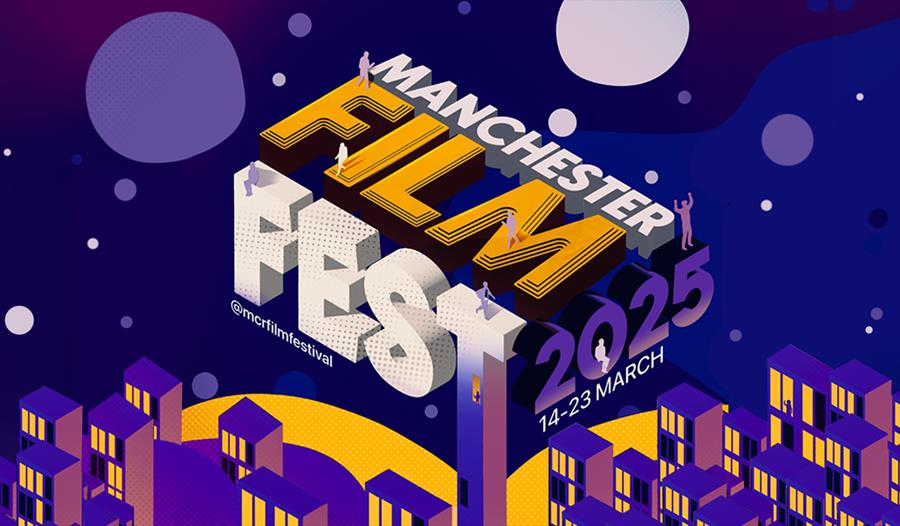 Manchester Film Festival: purple poster