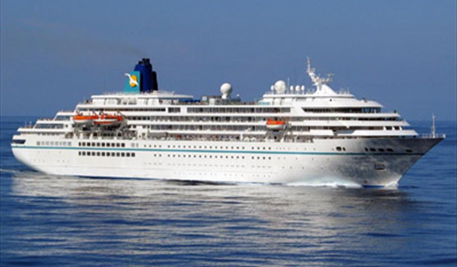 Visit of Amadea Cruise Ship, Tor Bay, Devon