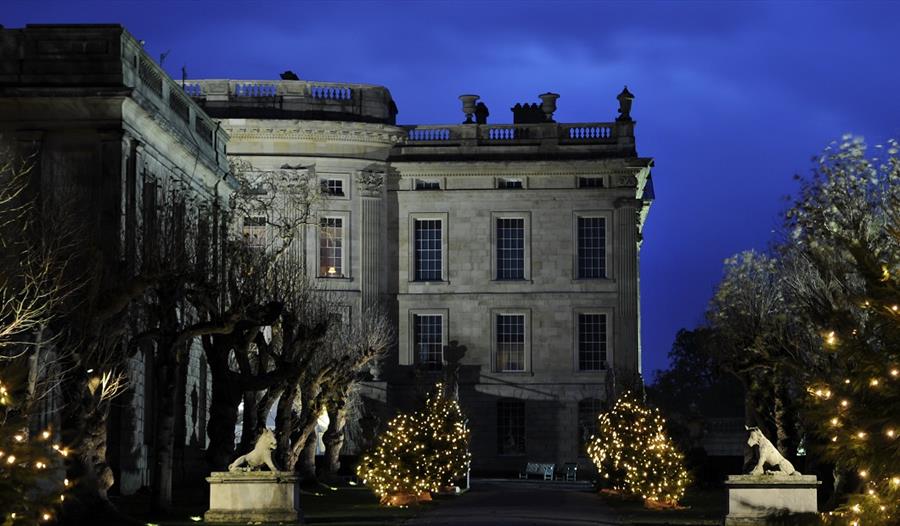 Chatsworth at night