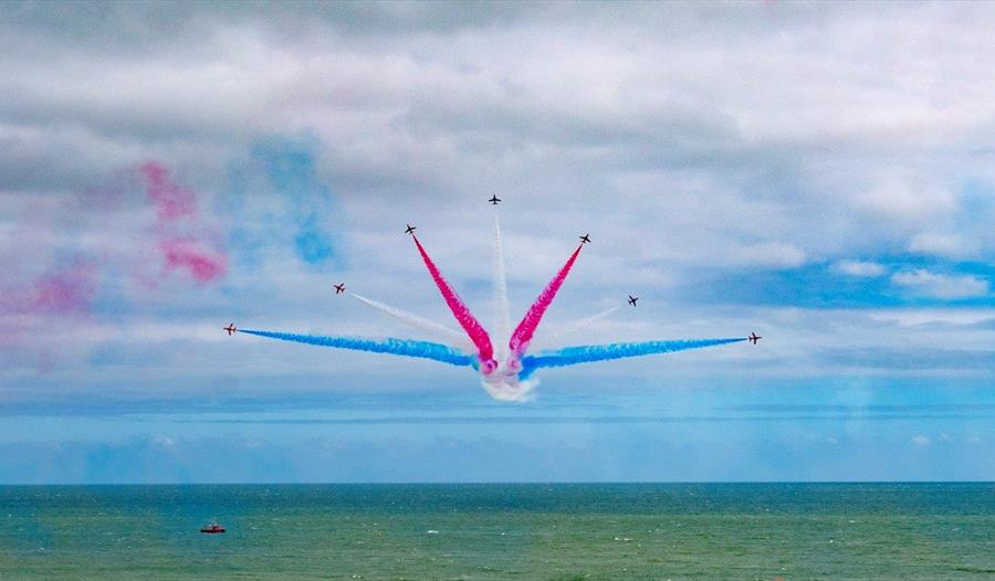 Red Arrows Eastbourne - picture from 2024 event