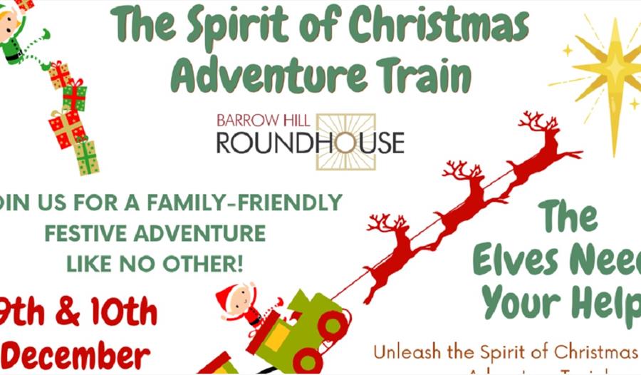 Poster for the Spirit of Christmas Adventure Train