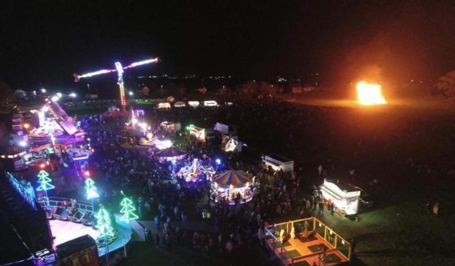 Wrexham city bonfire
