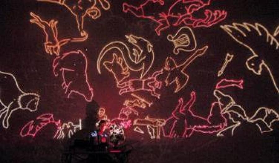 Inside the planetarium