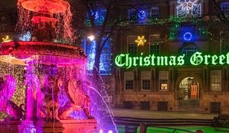 town hall square at christmas