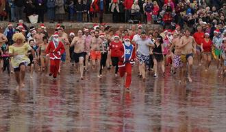 Paignton Lions Club Walk into the Sea, Paignton, Devon