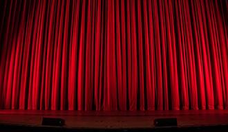 Red theatre curtain