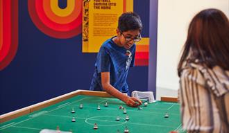 People enjoying the Batteries Not Included exhibition