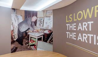 LS Lowry: The Art & The Artist exhibition entrance