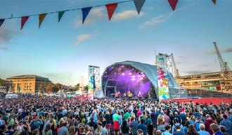 Music stage at Bristol Harbour Festival