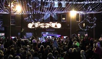 Lichfield City Christmas Lights Switch On