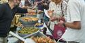 Artisan food stalls at the English Riviera Airshow, Paignton, Devon