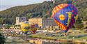 Hot air balloons at Chatsworth country fair