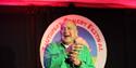 Jimeoin onstage at the 2022 Southport Comedy Festival