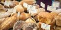 Variety of bread available