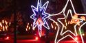 Christmas Light Trail at Dunham Massey, giant stars