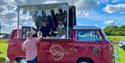 Red Camper converted to Coffee Bar at Wight Buggin', Ryde, Isle of Wight, event, what's on