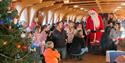 Father Christmas and families on board The New Orleans