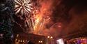 Christmas lights switched-on in Stafford Market Square with fireworks display