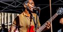 Musician performing at Old City Sounds 2023