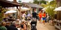 Shoppers at an outdoor Artisan Market